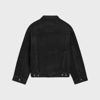 Veste trucker en denim de coton