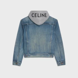 Veste trucker en denim de coton