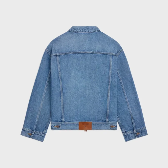 Veste trucker en denim de coton