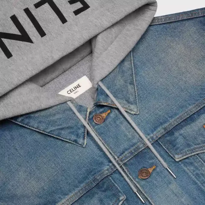 Veste trucker en denim de coton Veste trucker en denim de coton