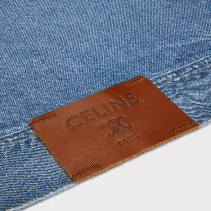 Veste trucker en denim de coton